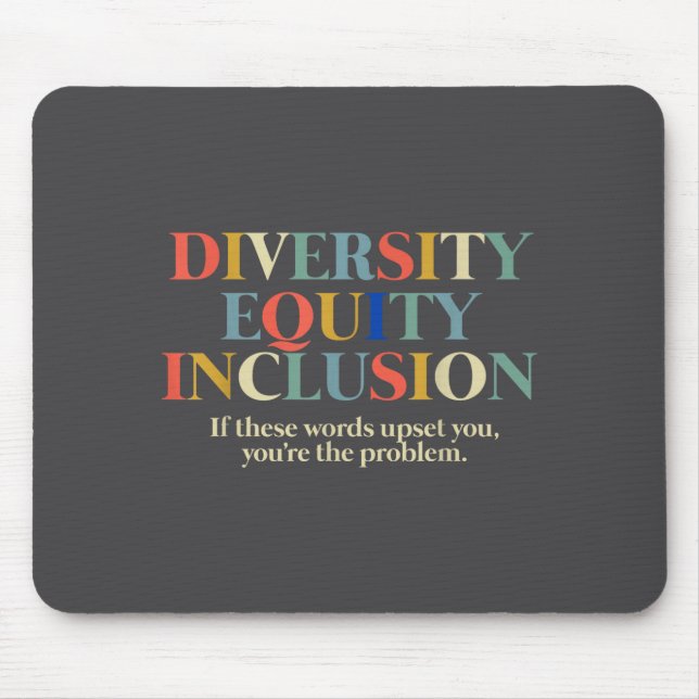 Diversity Equity Inclusion  Mouse Pad (Front)
