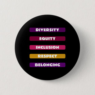 Diversity Equity Inclusion Respect Belonging Pack  Button