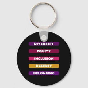 Diversity Equity Inclusion Respect Belonging Pack  Keychain