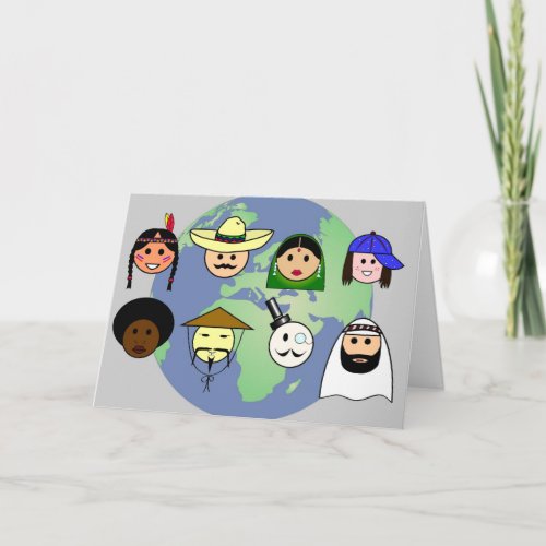 Diversity greeting card