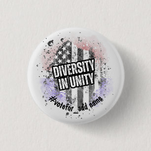 Diversity in Unity US 2024 Presidential Election  Button