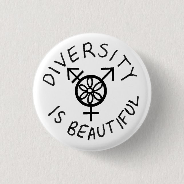 Diversity is Beautiful Pinback Button (Front)