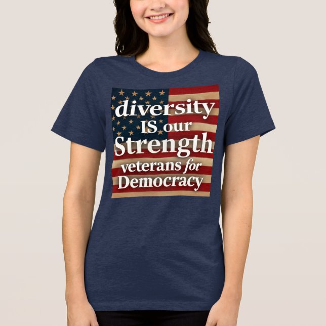Diversity Is Our Strength Tri-Blend Shirt (Front)