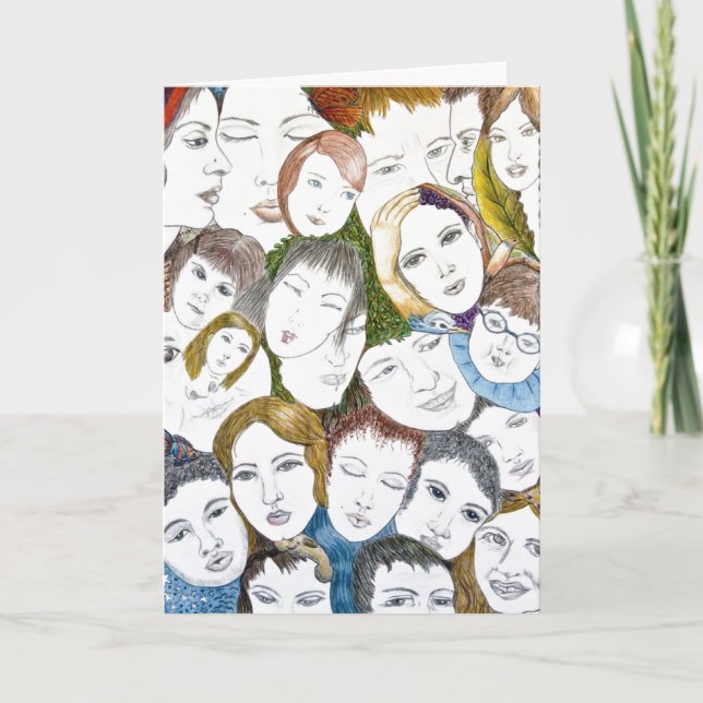 Diversity Letterpress Thank You Card (Front)