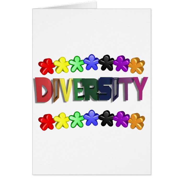 Diversity Lil People Greeting Cards