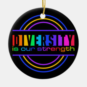 Diversity ornament, customise ceramic ornament