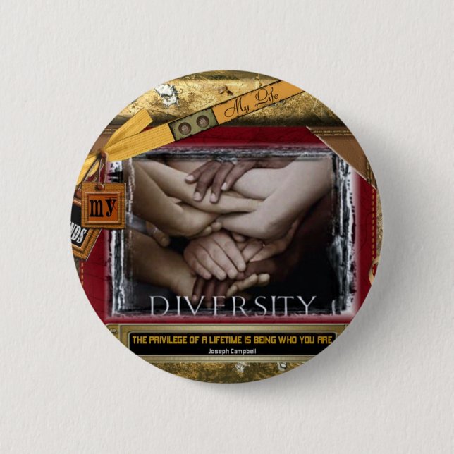 Diversity Pinback Button (Front)