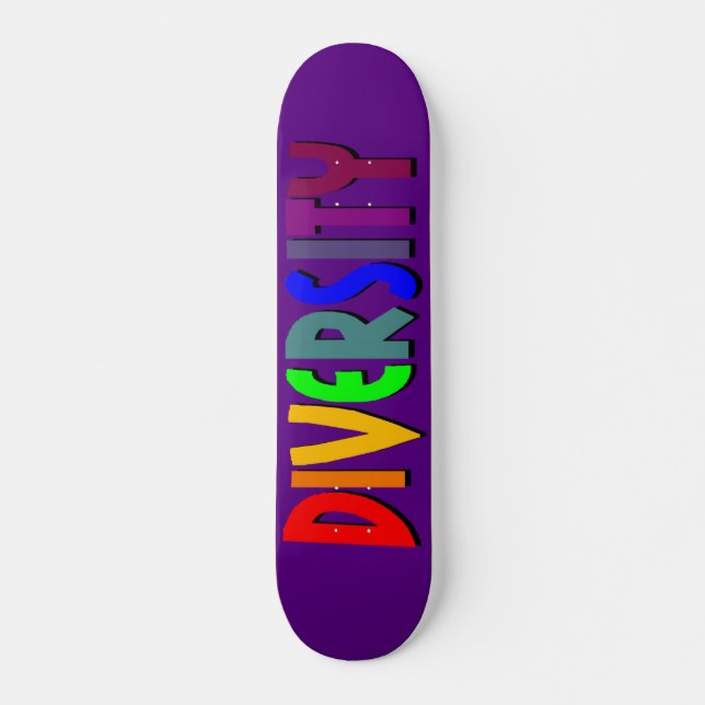 Diversity (Purple) Skateboard Deck (Front)
