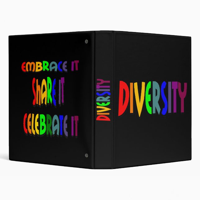 Diversity Rainbow Custom Binder (Background)