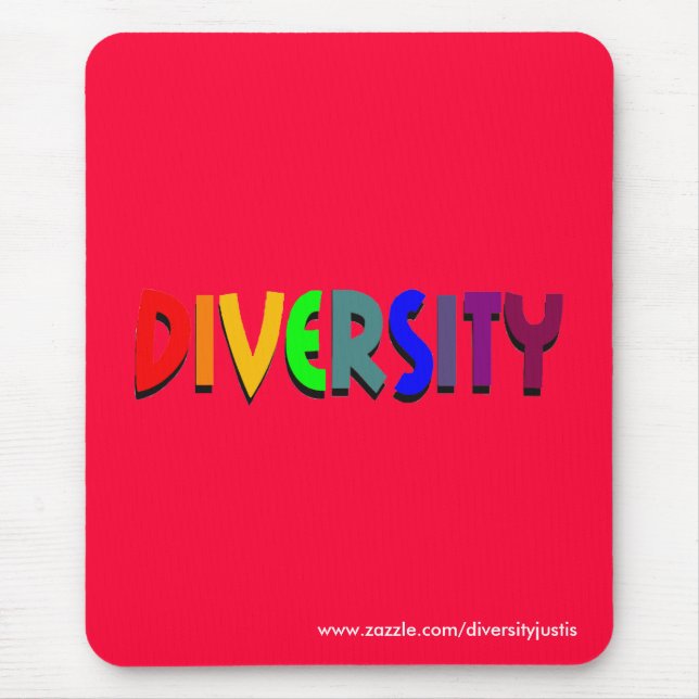 Diversity (Rainbow) Mousepad (vertical style) (Front)