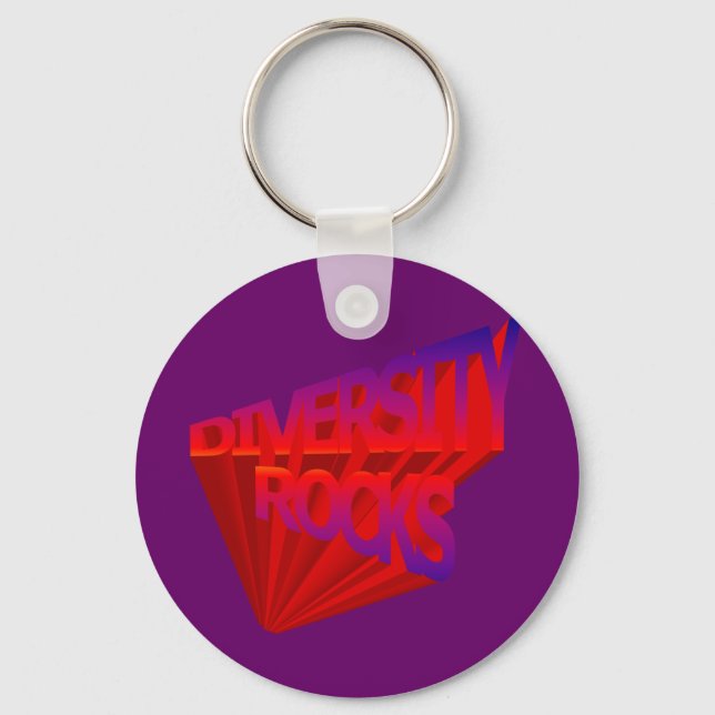 Diversity Rocks Keychain (Front)