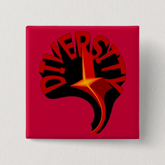 Diversity Swirling Star Button (Front)