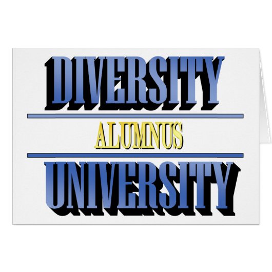 Diversity University Alumnus Card (Front Horizontal)