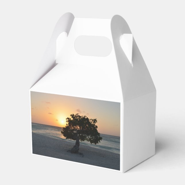 Divi Tree Sunset Favor Boxes (Front Side)