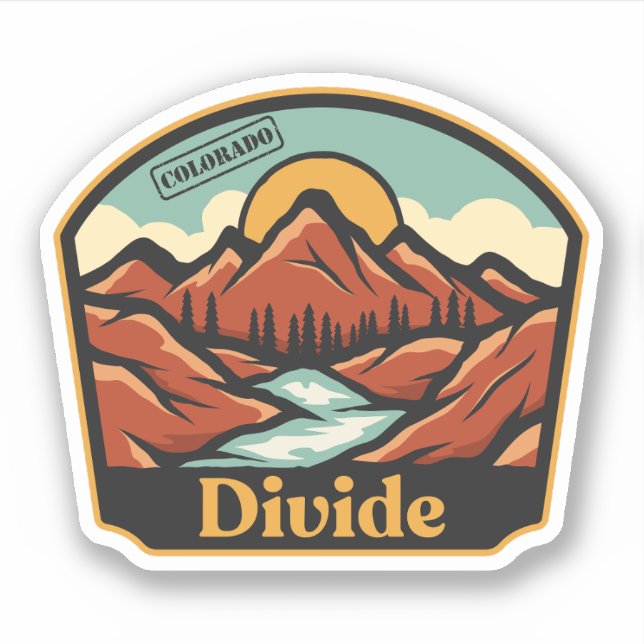 Divide, Colorado Sticker (Front)