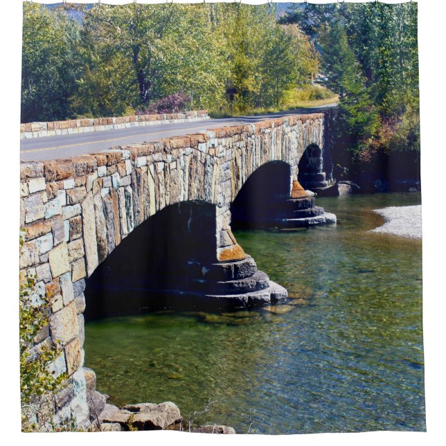 Divide Creek Bridge Shower Curtain (Front)
