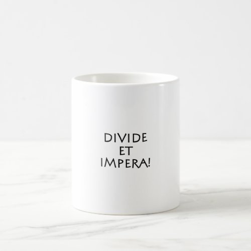Divide et impera coffee mug