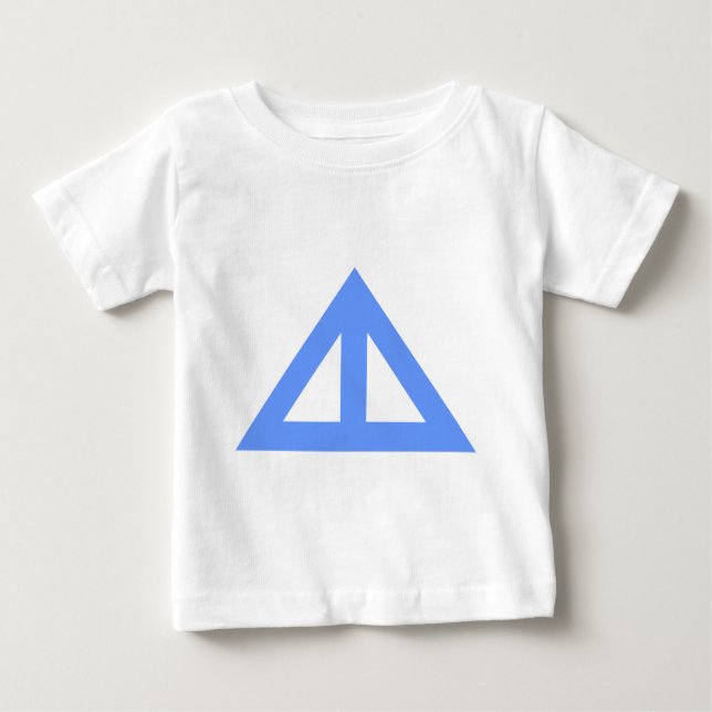 Divided Triangular Arrow Baby T-Shirt (Front)