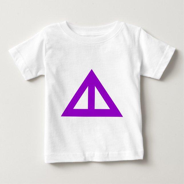Divided Triangular Arrow Baby T-Shirt (Front)