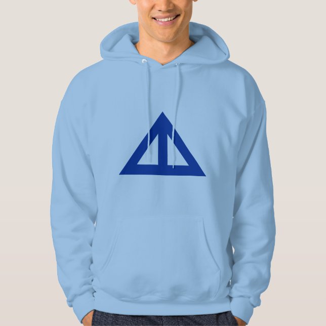 Divided Triangular Arrow Hoodie (Front)