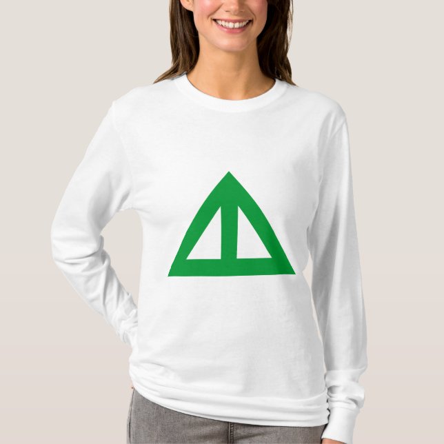 Divided Triangular Arrow T-Shirt (Front)