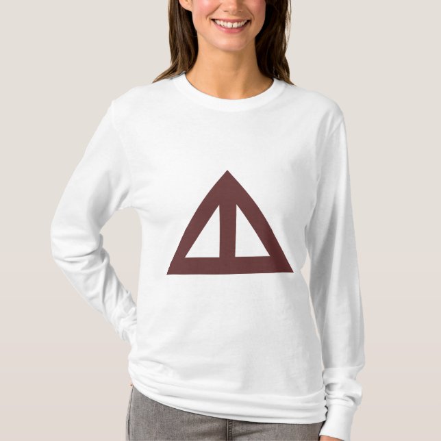 Divided Triangular Arrow T-Shirt (Front)