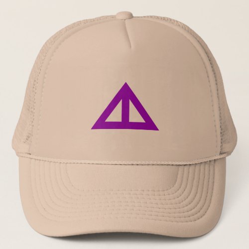 Divided Triangular Arrow Trucker Hat