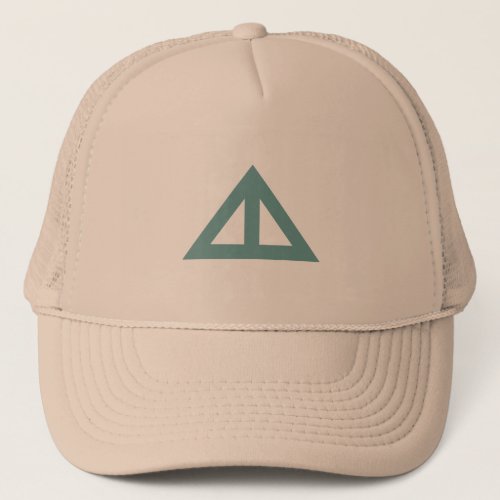 Divided Triangular Arrow Trucker Hat