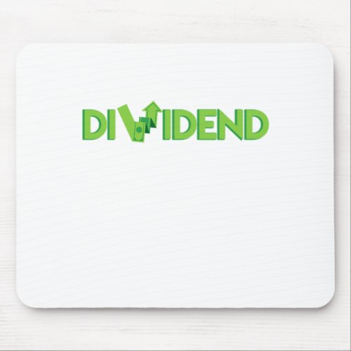 Dividend Capitalism Money Stocks Investor Gift Mouse Pad