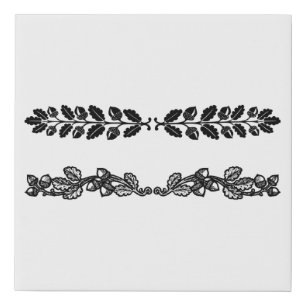 divider flower background separator faux canvas print