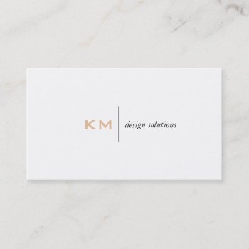 Divider Line (light Apricot) Tab Business Card by lovely_businesscards at Zazzle