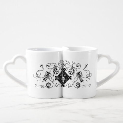 divider_separator_line_art_vintage 3 Latte Mug