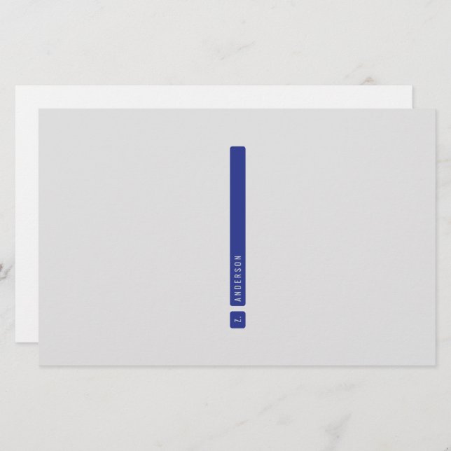 Dividing Bar Stationery (Front/Back)