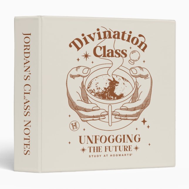 Divination Class - Unfogging The Future 3 Ring Binder (Front/Spine)