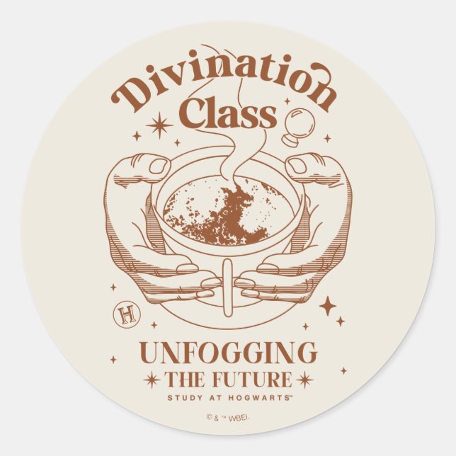 Divination Class - Unfogging The Future Classic Round Sticker (Front)