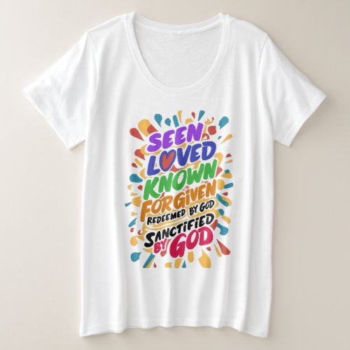 Divine Affirmation Embracing Spiritual Identity Plus Size T_Shirt