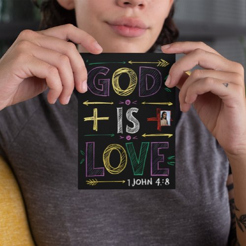 Divine Affirmation  God is love Postcard