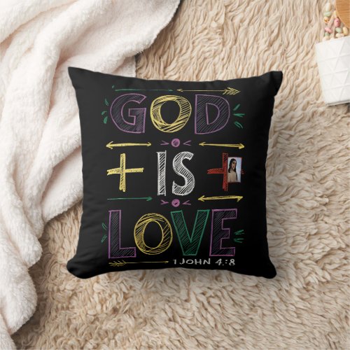 Divine Affirmation  God is love Throw Pillow