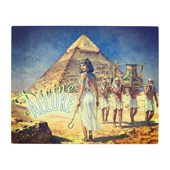 Divine Allure: Princess of Egypt Metal Print (Front)