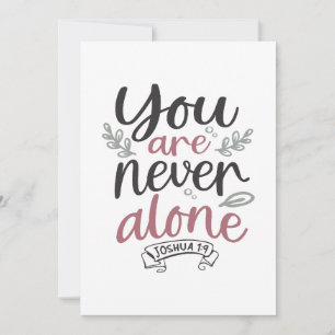 Divine Assurance - Joshua 1:9 Christian Design Thank You Card
