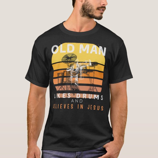 Divine Beats: Grumpy Old Mans Jesus Groove with Dr T-Shirt (Front)