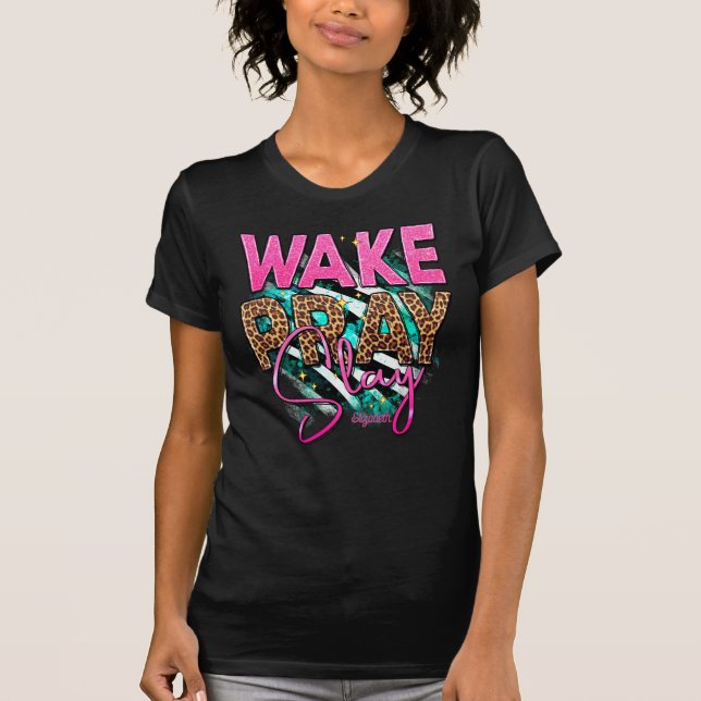 Divine Black Woman with Spiritual Inspiration T-Shirt (Front)