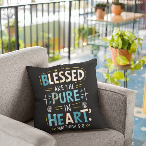 Divine Blessings A Bible Verse Illumination Throw Pillow