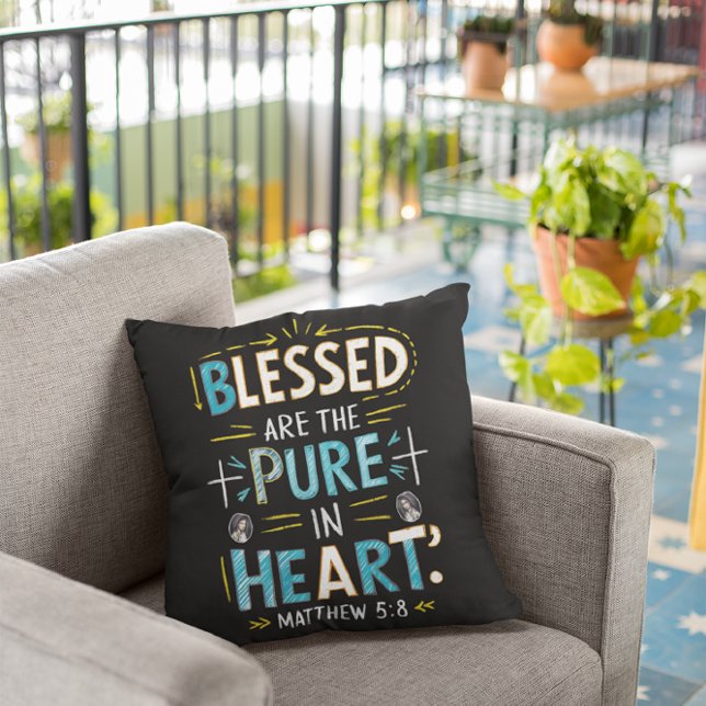 Divine Blessings: A Bible Verse Illumination Throw Pillow (Creator Uploaded)