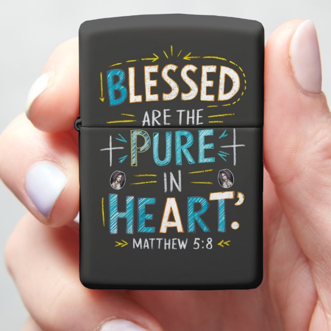 Divine Blessings: A Bible Verse Illumination Zippo Lighter (In Hand)