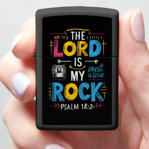 Divine Blessings  The Lord Is My Rock Zippo Lighter