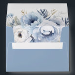 Divine Blue Gorgeous Floral Wedding Envelope<br><div class="desc">Divine Blue Gorgeous Floral Wedding envelope

See matching collection in Niche and Nest Store</div>