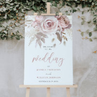 Divine Blush & Ivory Wedding Sign