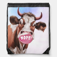 Divine Bovine Make Your Own Drawstring Backpack