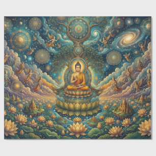 Divine Buddha in Deep Meditation Fine Art Wrapping Paper
